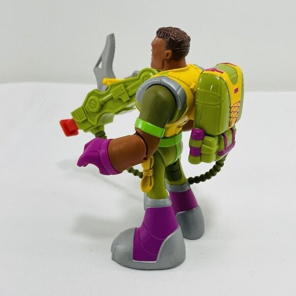 Mattel Fisher Price Rescue Hero Rocky Canyon Action Figure Green Tool Adjustable - Picture 2 of 9